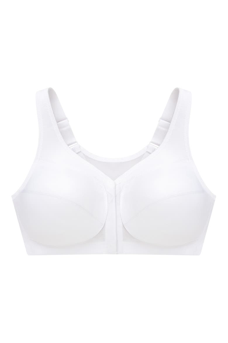 MagicLift® Front Closure Posture Back Bra, Alternate, color, WHITE