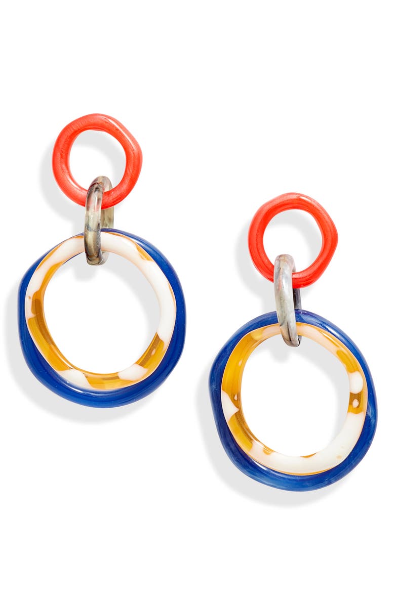 Lele Sadoughi Mini Twig Double Ring Hoop Earrings, Alternate, color, 