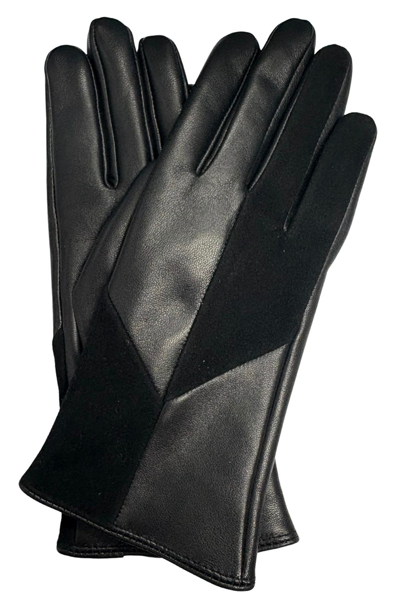 Tech Suede & Leather Gloves