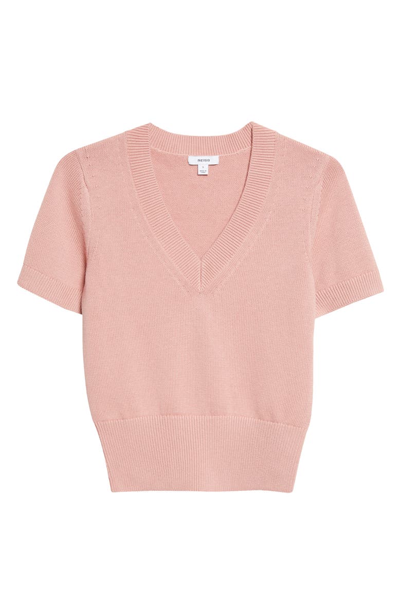 Reiss Valerie Cotton & Wool Sweater, Main, color, Pink