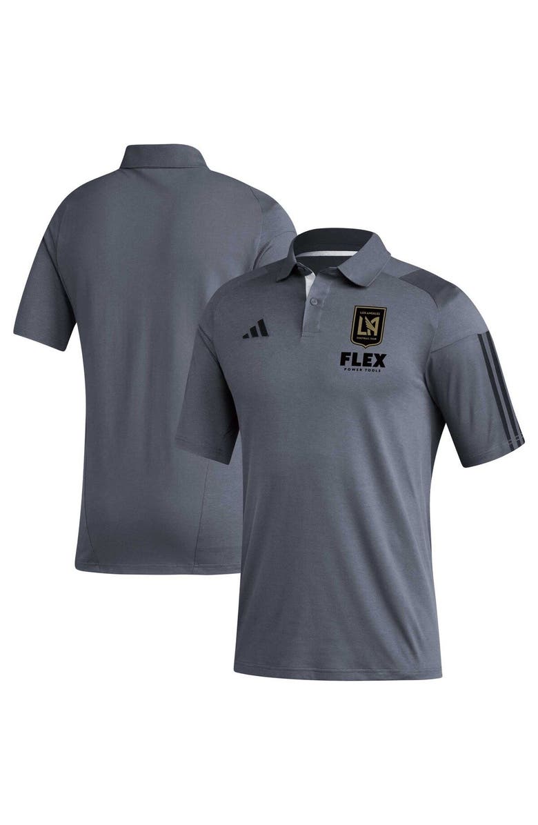adidas Men's adidas Gray LAFC 2023 On-Field Training Polo, Main, color, 