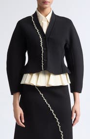 ASHLYN Felix Asymmetric Ruffle Trim Skirt