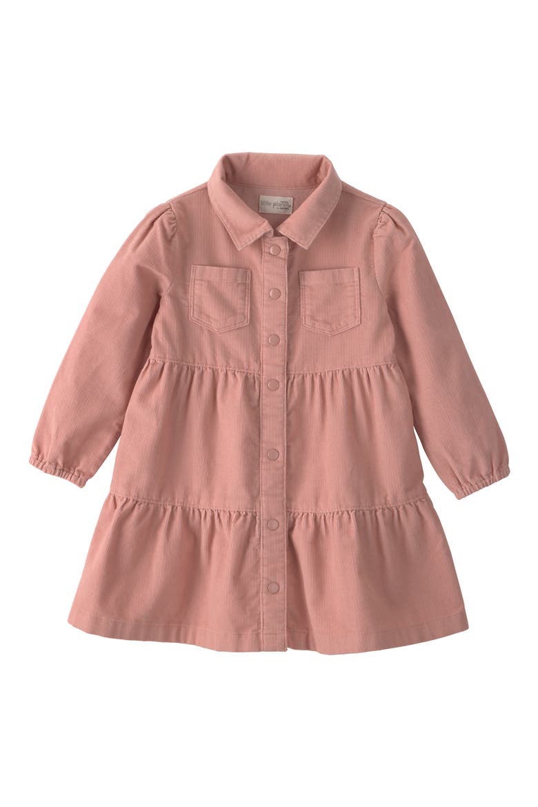 Kids' Corduroy Tiered Dress, Main, color, PINK