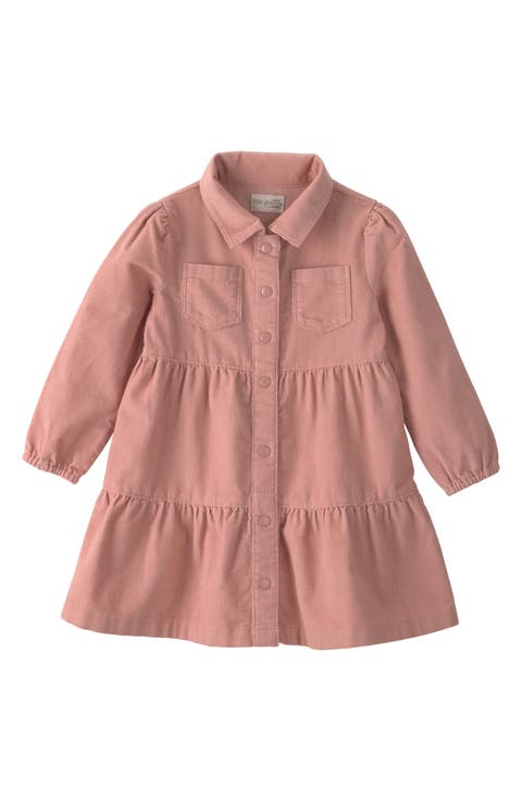 Kids' Corduroy Tiered Dress
