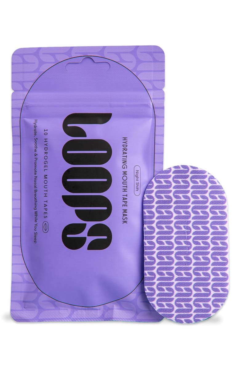 LOOPS Night Shift Hydrating Mouth Tape, Main, color, 