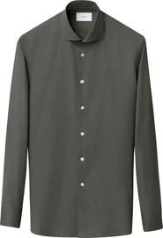 Eton Slim Fit Flannel Dress Shirt