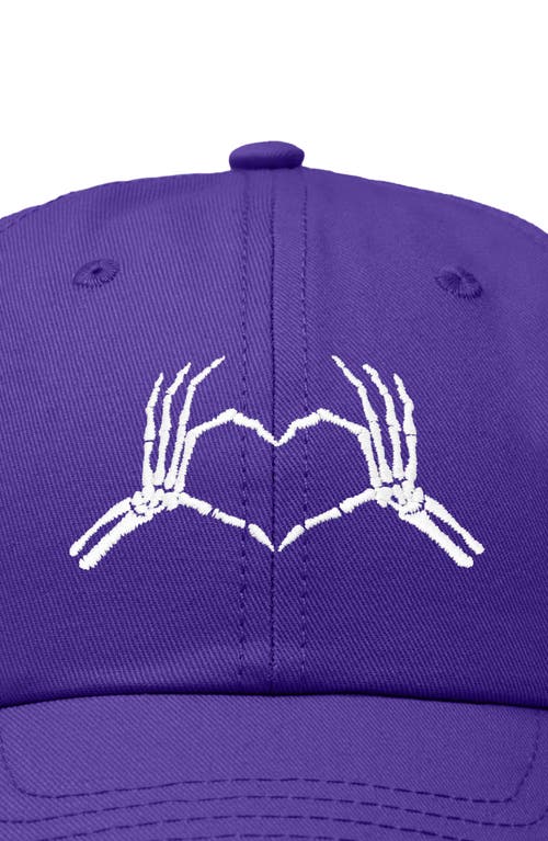 DALIX DALIX SKELETON HEART EMBROIDERED DAD HAT