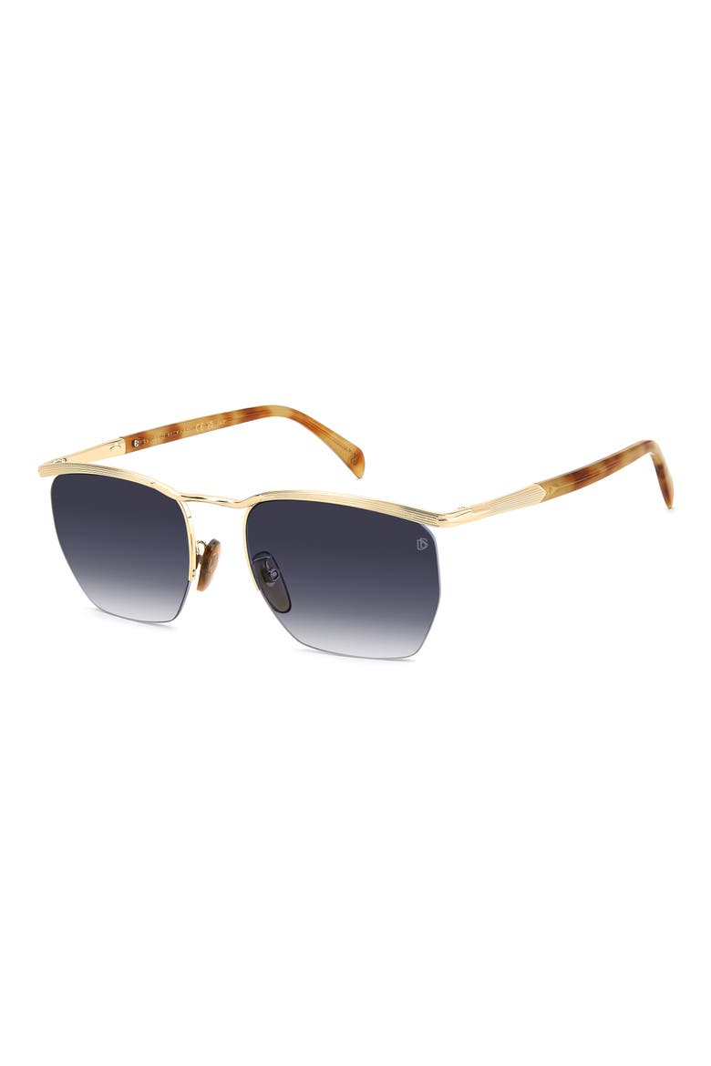 55mm Square Sunglasses, Alternate, color, GOLD BROWN HAVANA/ BL SF AR
