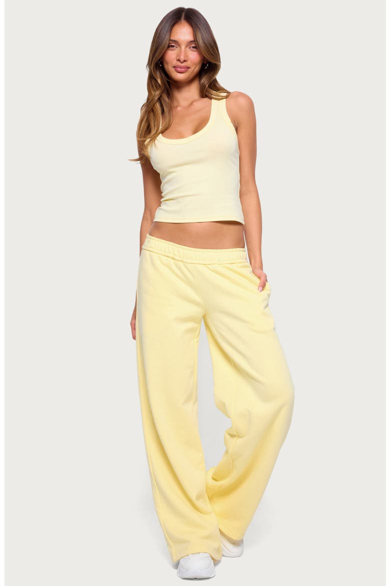 Janele Ribbed Tank Top, Alternate, color, YELLOW