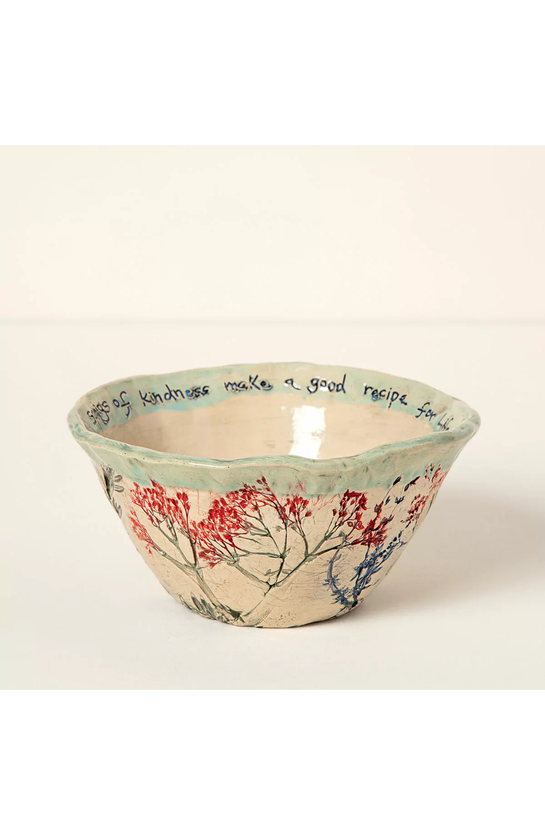 Uncommon Goods Sprigs of Kindness Bowl by Nina J Design Studios, Main, color, 