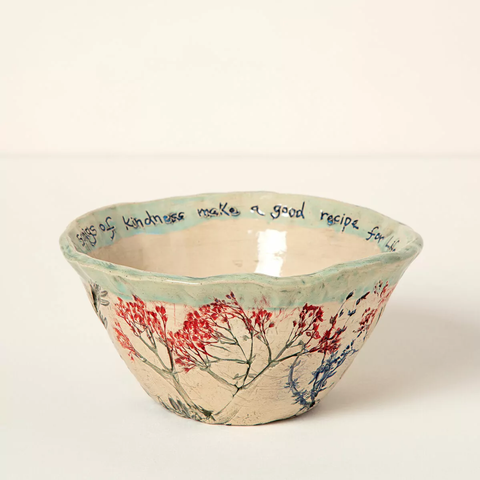 Sprigs of Kindness Bowl by Nina J Design Studios
