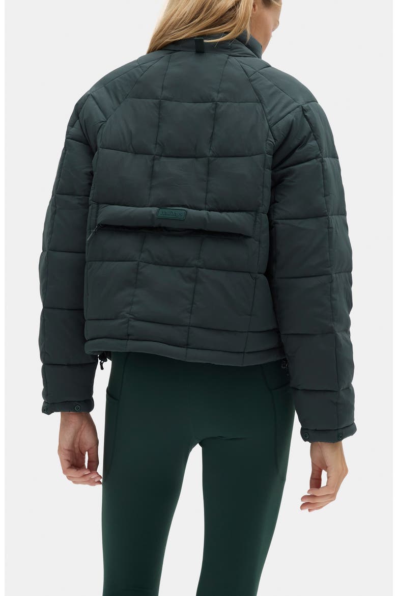 Nellie Packable Puffer Jacket, Alternate, color, ALPINE GREEN