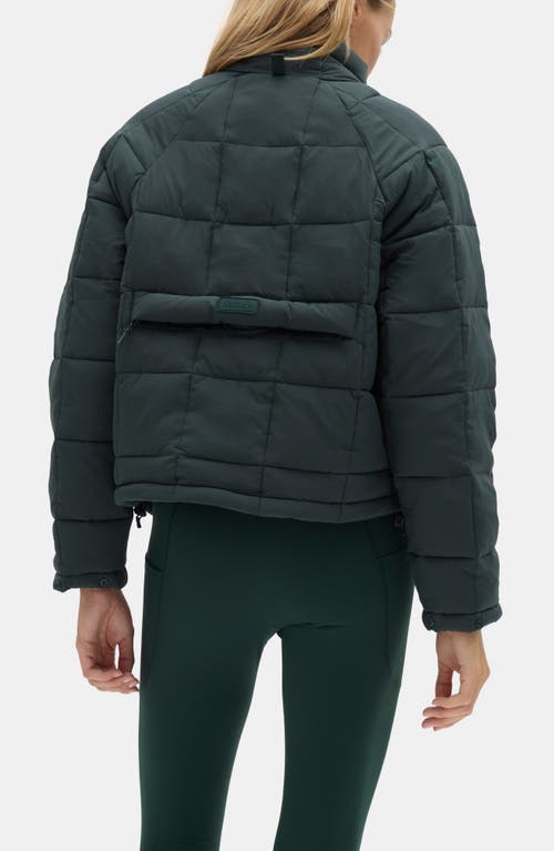 Halfdays Nellie Packable Puffer Jacket In Green