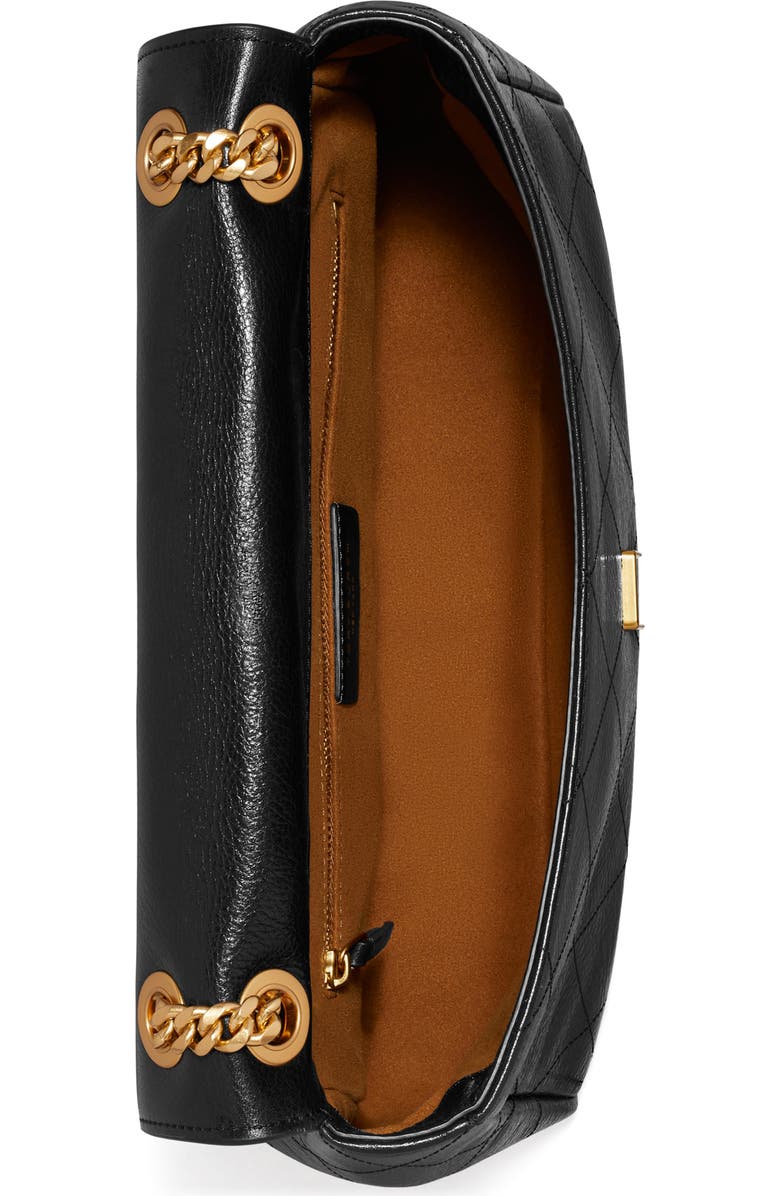 Tory Burch Charlie Leather Shoulder Bag, Alternate, color,