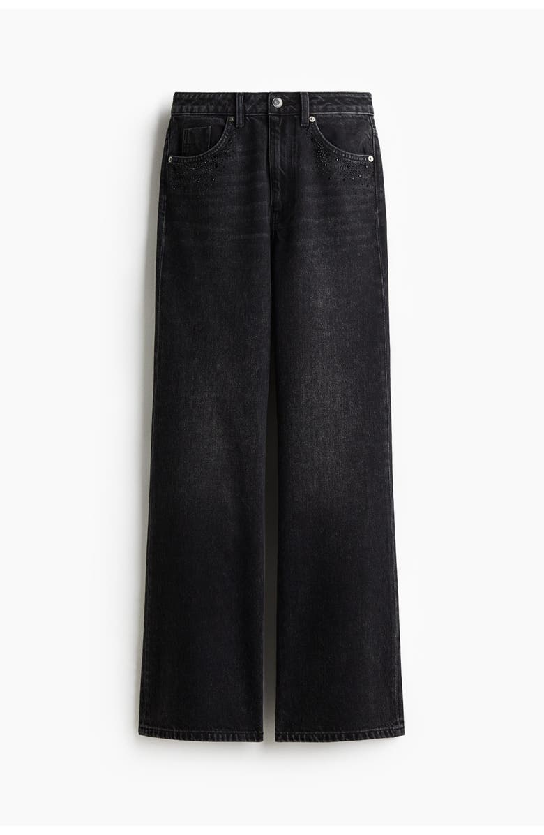 H&M Wide Ultra High Jeans, Main, color, 