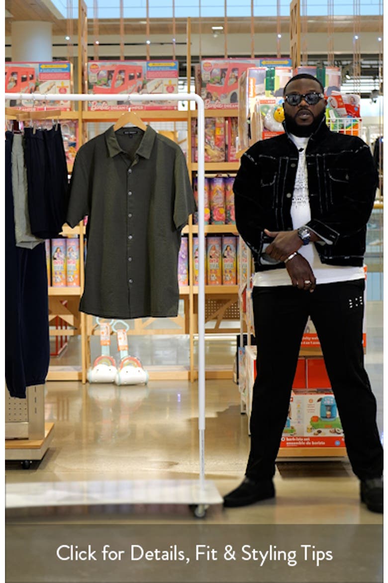 Manny Short Sleeve Knit Button-Up Shirt video