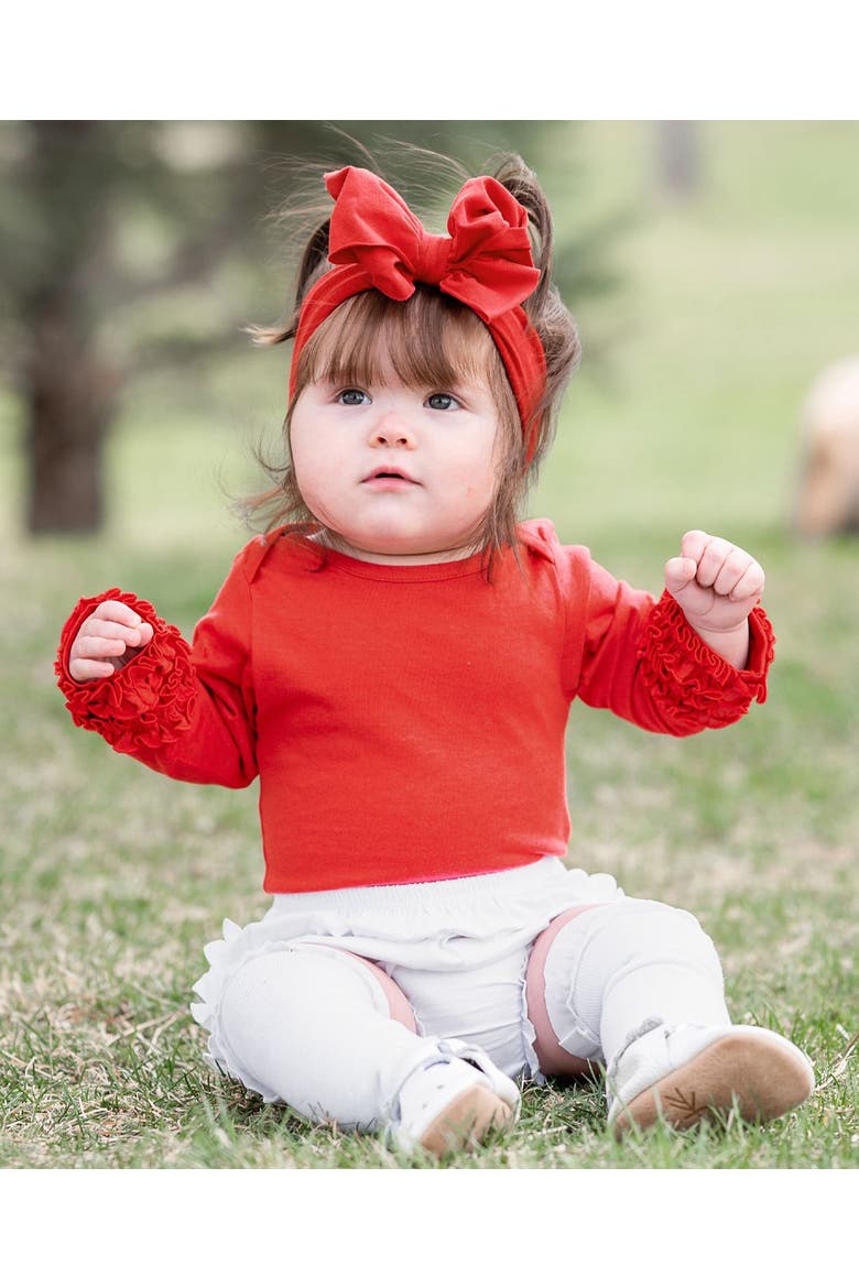 Baby/Toddler Knit RuffleButt Bloomer, Alternate, color, White