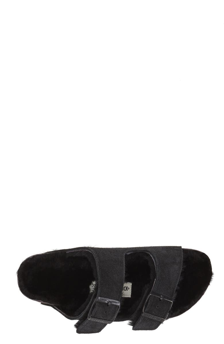 Birkenstock Arizona Genuine Shearling Lined Slide Sandal, Alternate, color,