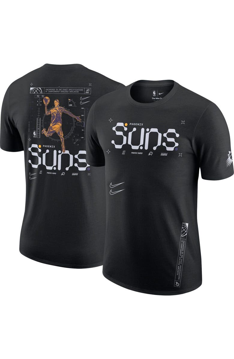 Nike Men's Nike Black Phoenix Suns Courtside Air Traffic Control Max90 T-Shirt, Main, color, Black