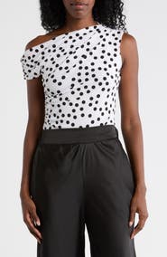 Renee C Asymmetric One-Shoulder Top