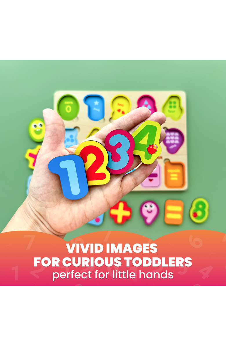 Quokka Wooden Puzzle Set for Toddlers - Educational Puzzles, Alternate, color, Abc Numbers