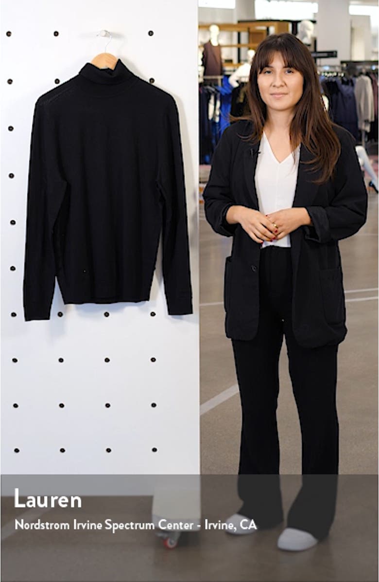 Merino Wool Turtleneck Sweater, sales video thumbnail