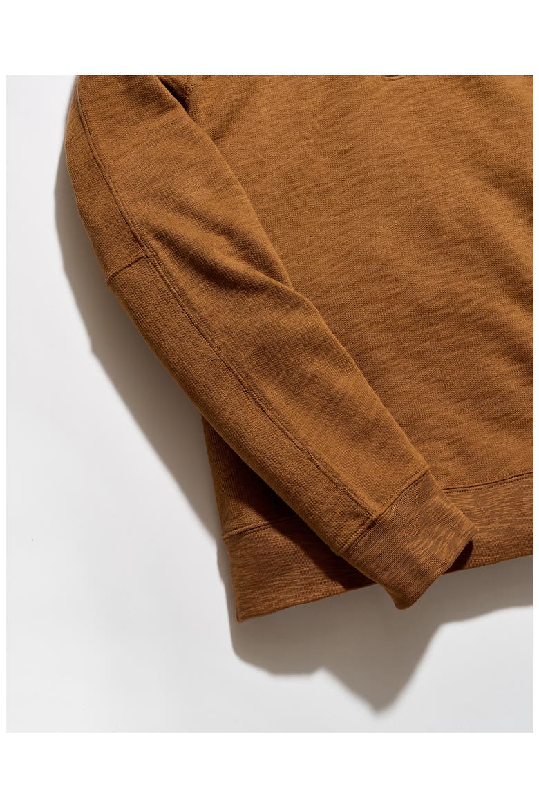 French Terry Half Zip Pullover, Alternate, color, BILLYS BROWN