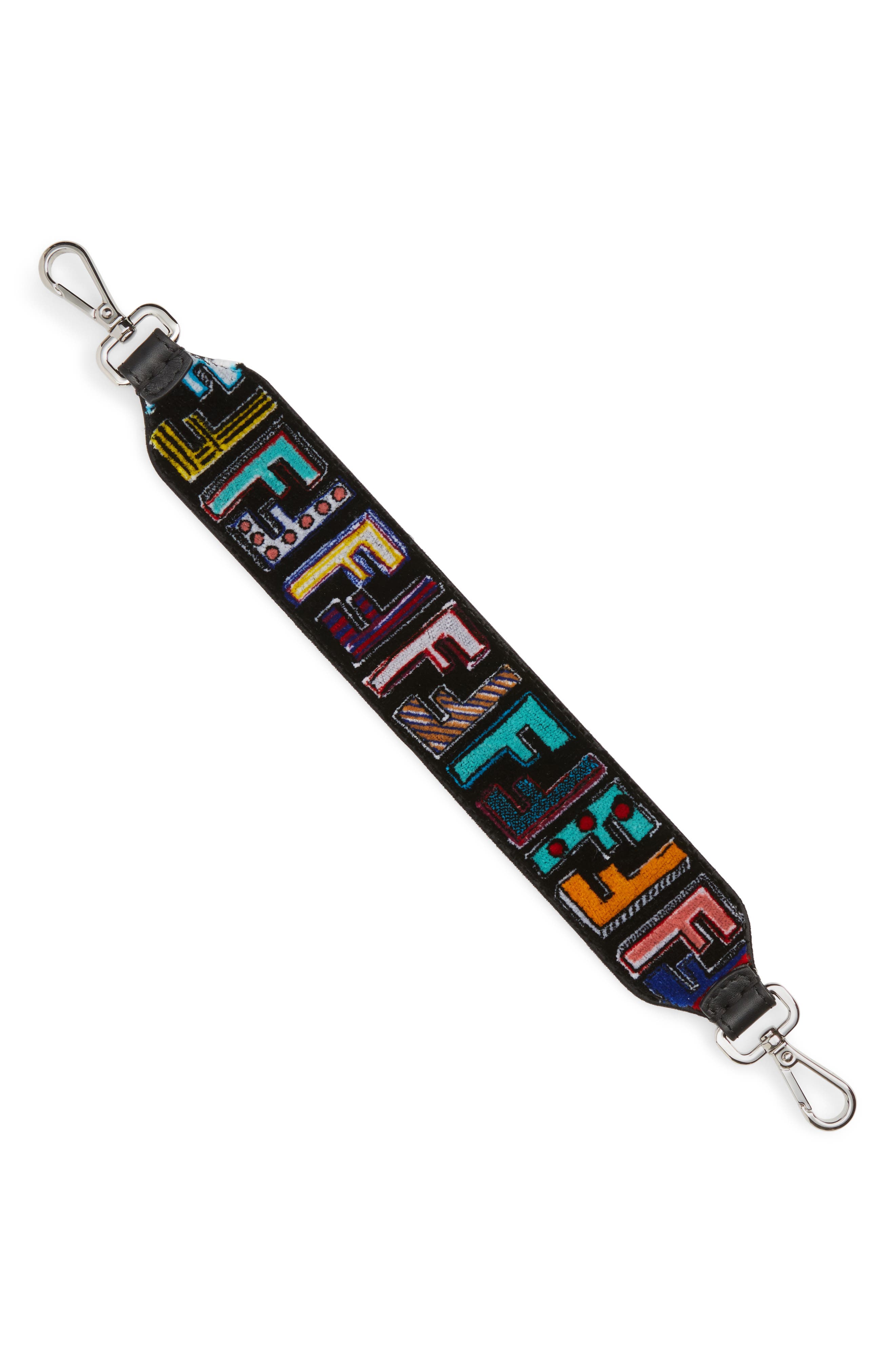 Fendi Fun Fair Tapestry Top Handle Strap, Main, color, 