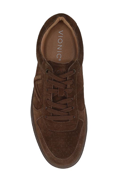Vionic Lucas Court Sneaker In Dark Brown