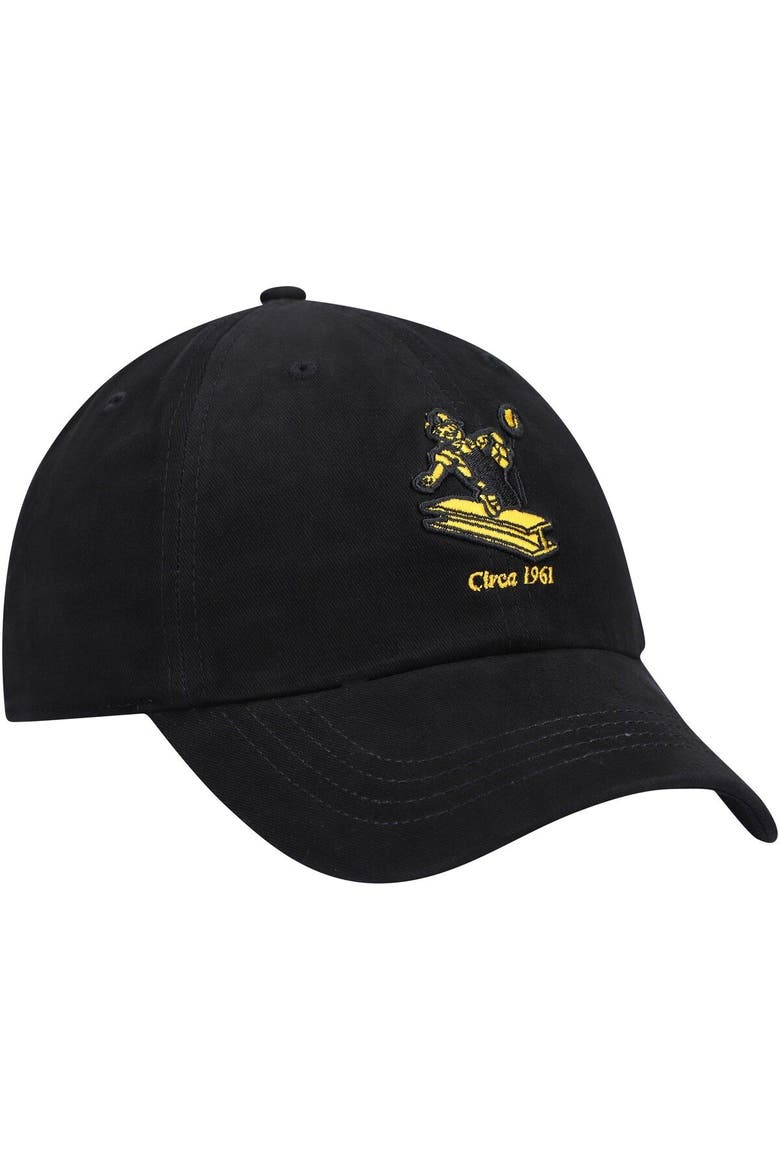 Women's '47 Black Pittsburgh Steelers Miata Clean Up Legacy Adjustable Hat, Alternate, color, Black