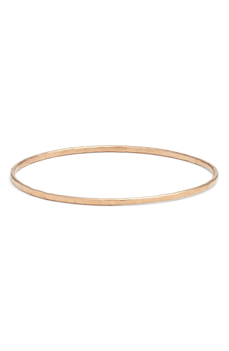 Nashelle Signature Slim Bangle, Main, color, Gold Fill