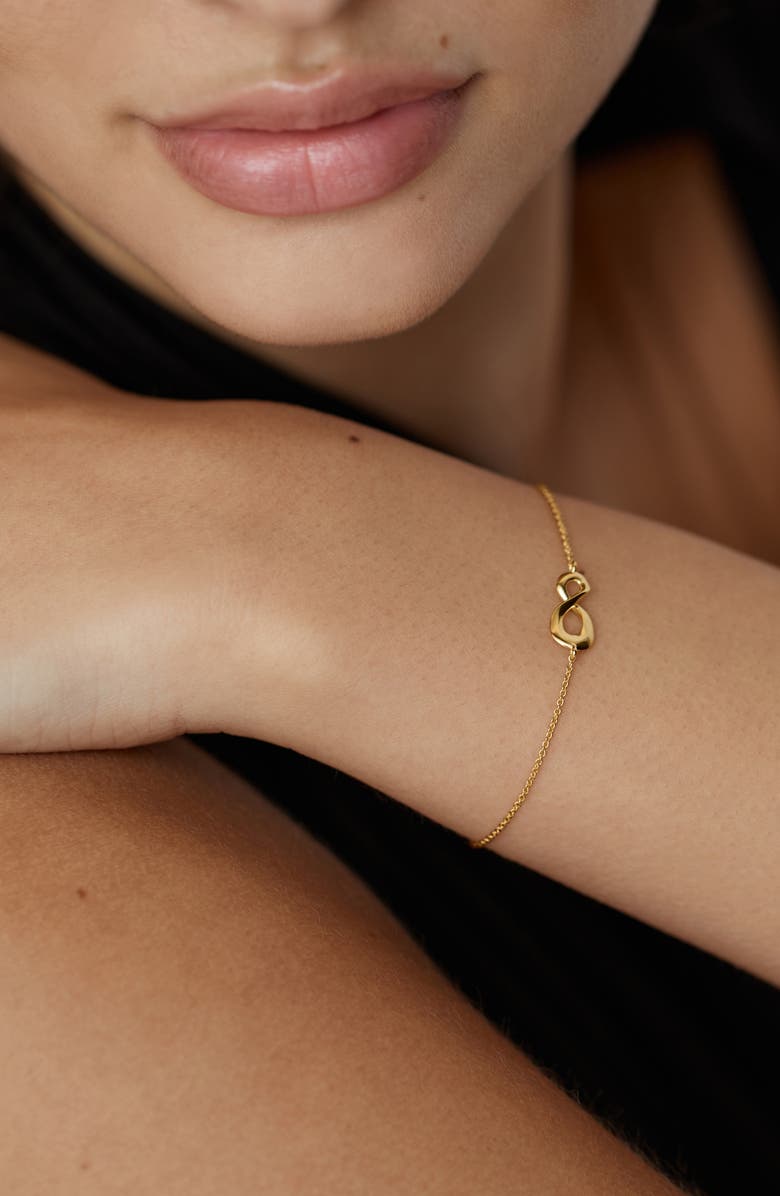 Monica Vinader Infinity Chain Bracelet, Alternate, color, 18Ct Gold Vermeil