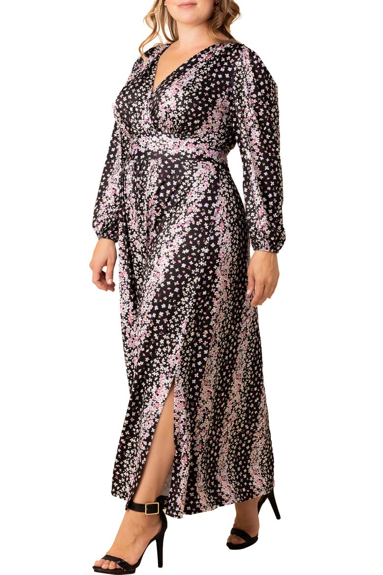 Kelsey Long Sleeve Maxi Dress, Alternate, color, NIGHTSHADE FLORAL FALLS