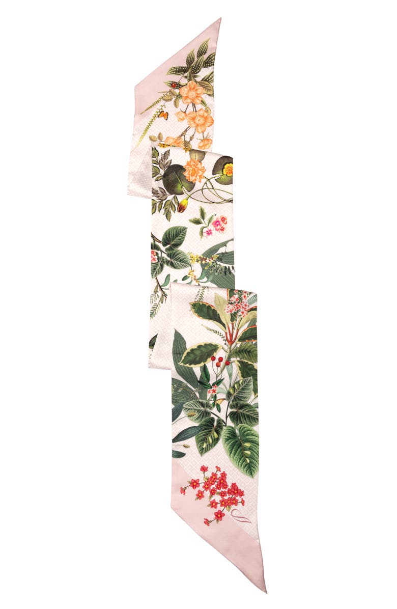 Elizabetta Ornella - Skinny Silk Scarf, Alternate, color, Pink