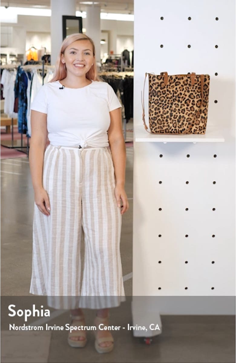 Leopard Genuine Calf Hair Medium Transport Tote, sales video thumbnail