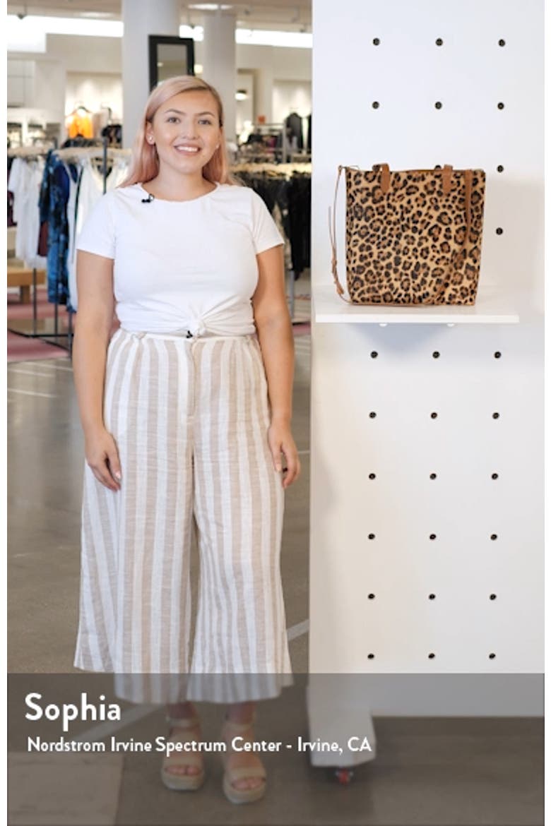 Leopard Genuine Calf Hair Medium Transport Tote video