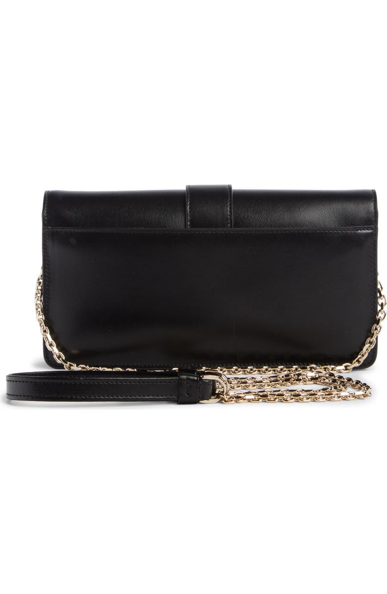 Roger Vivier Viv Leather Clutch, Alternate, color,