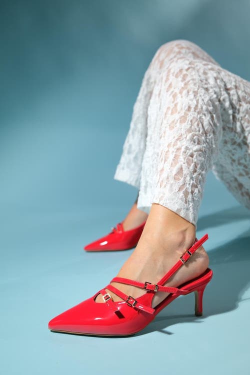 Prologue Shoes Magra Pointed-toe Slingback Stiletto