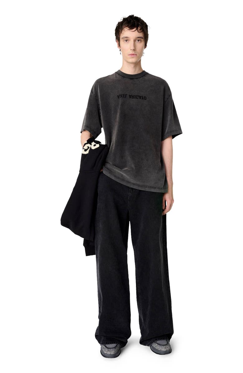 Axel Arigato Distort Washed T-Shirt, Alternate, color, Black