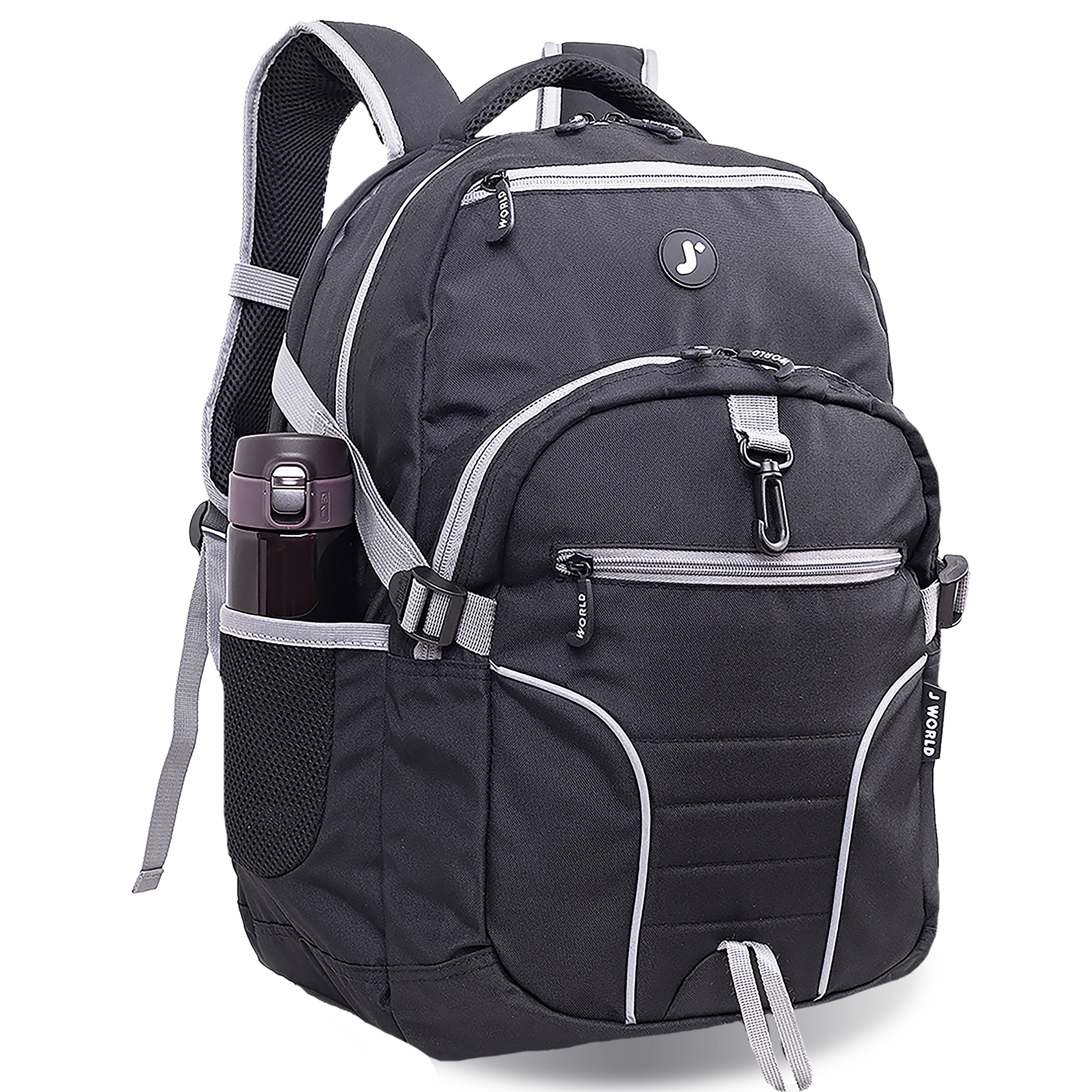 Atom Laptop School Backpack, Alternate, color, Black