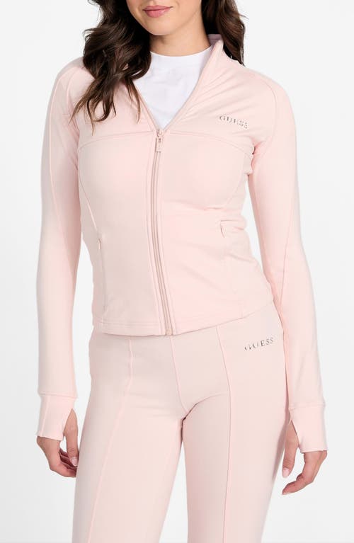 GUESS GUESS MARGO LONG SLEEVE ZIP ACTIVE SWEATSHIRT