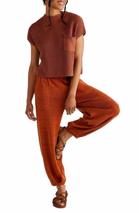 Free People Free-est Freya Short Sleeve Sweater & Pants Set