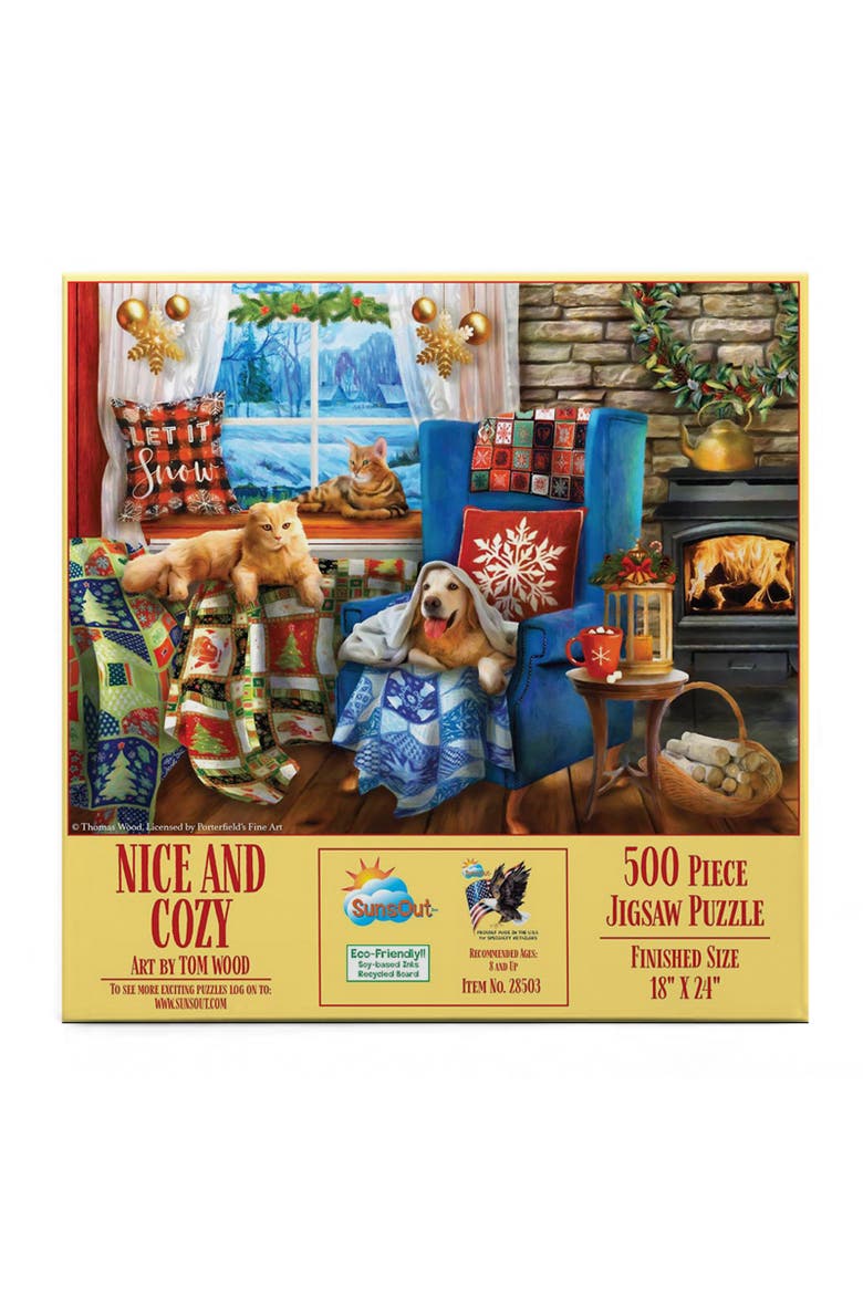 Nice and Cozy 500 piece Jigsaw Puzzle for Adults, Alternate, color, Multicolor