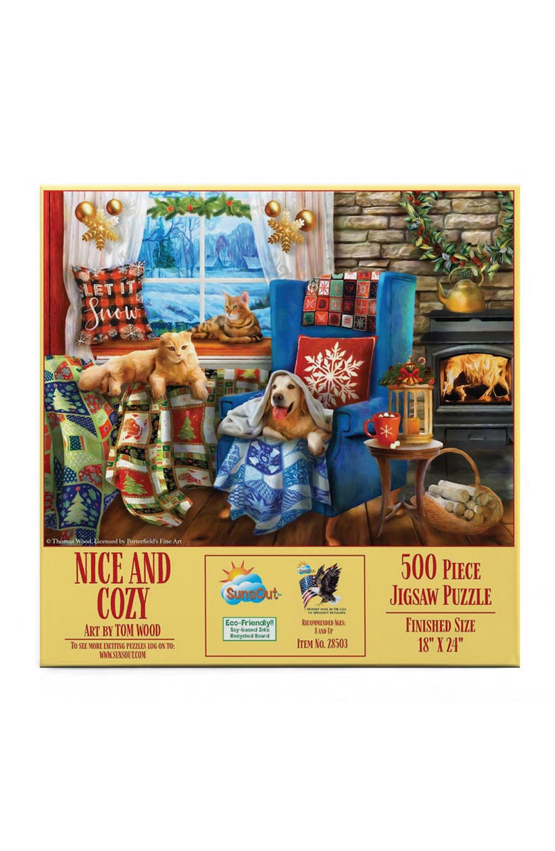 Sunsout Nice and Cozy 500 piece Jigsaw Puzzle for Adults, Alternate, color, Multicolor