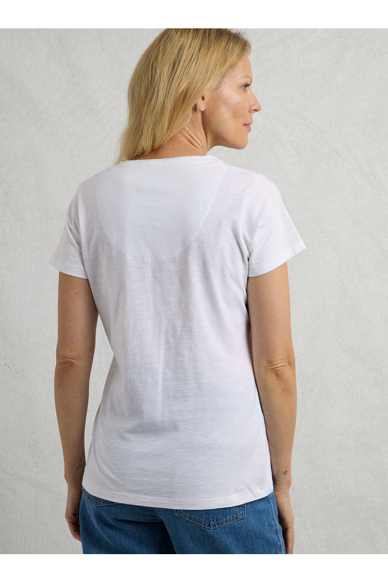No Rain No Flowers Slub Pocket T-Shirt, Alternate, color, White