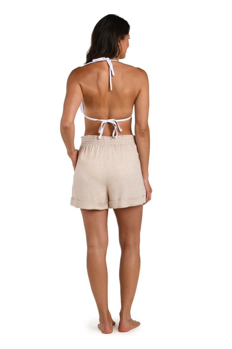 Delphine Coast Cover-Up Shorts, Alternate, color, TAUPE