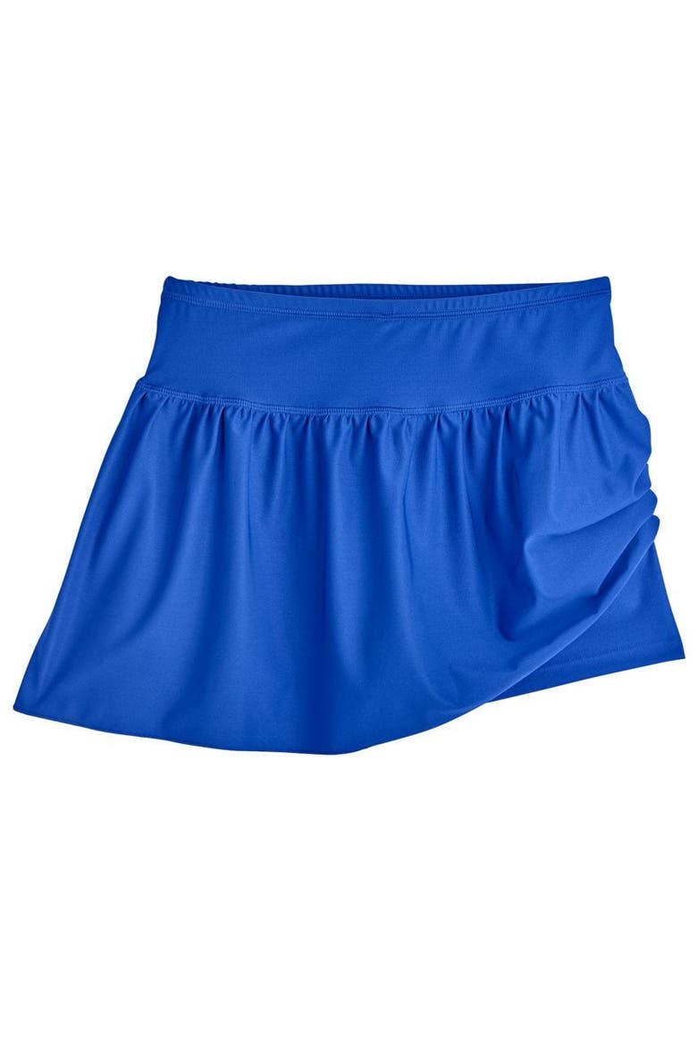 Girl's Wavecatcher Swim Skirt, UPF 50+ Sun Protection, Alternate, color, Baja Blue