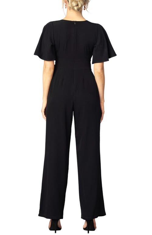 Kiyonna Charisma Crepe Jumpsuit In Black Noir