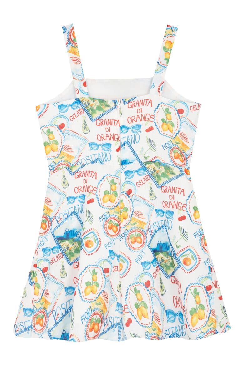 Kids' Postcard Sun Dress, Alternate, color, MULTI