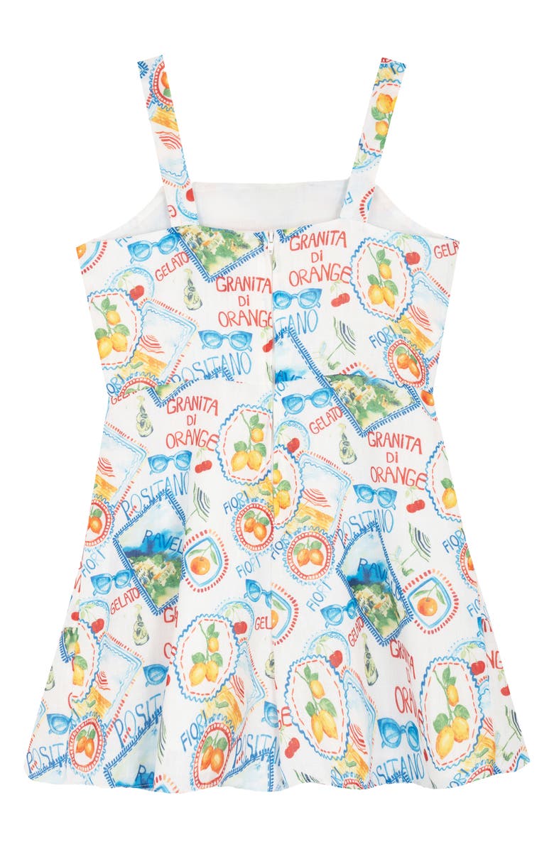Rare Editions Kids' Postcard Sun Dress, Alternate, color, Multi